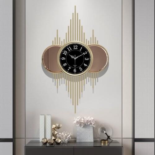 Large American wall clock household wall watch personality art fashion atmosphere living room clock decoration mute clock