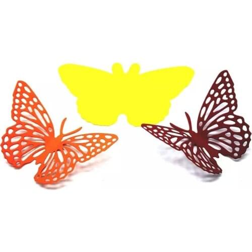 DIY Scrapbooking Die Cutter Scrapbooking Albums Die Cut Hollow Butterfly Decorative Metal Crafts Dies Butterfly Dies Cutting