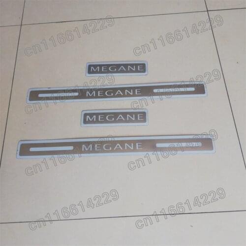 For Renault Megane 2015 2016 2017 2018 2019 2020 2021 Ultrathin stainless steel Car door cover outside door sill plate
