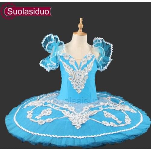 Hot Sale Blue Bird Professional Tutu Nutcracker Ballet Costume Girls Pancake Classical YAGP Competition Tutu SD0005