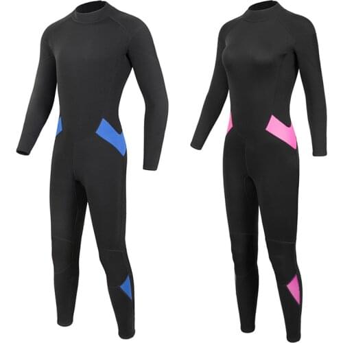 Swimming Wetsuit Spearfishing Top Surfing Smooth Color Freediving Womens 7Mm Mens Wetsuits Chest Zip