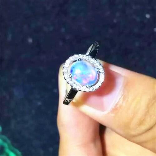 Crystal Fire Opal Rings For Women 925 Sterling Silver Wedding Ring Charm Finger Rings for Party Fine Jewelry Gift
