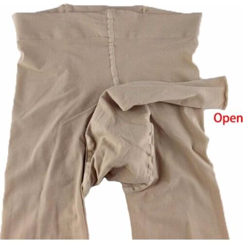 Sexy Open Penis Sleeve Tights Women 120D Elastic Winter Warm Pantyhose Masturbation Collant Femme Unisex Medias