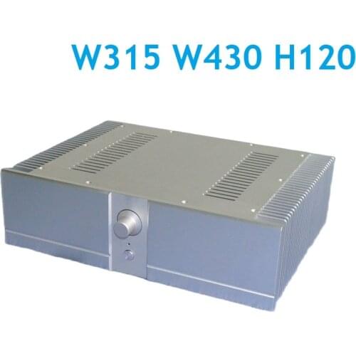 Size W315 D430 H120 All Aluminum Tube Amplififer DIY Box Class A Power Amplififer DAC Chassis CJ146