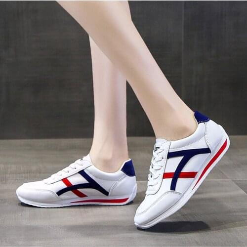 Hot Sale Spring Autumn White Shoes Women Casual Shoes Woman Fashion Sneakers High Quality PU Casual Shoes Ladies Shoes Loafers