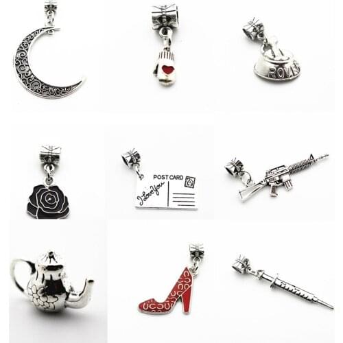 Hot selling 12pcs/lot Silver Alloy postage stamp project Dangle Charms Lobster Clasp Hanging Charm fit Bracelet&Pendant Necklace