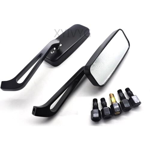 Motorbike Universal Black Rear View Mirror For Harley Motorcycle 10mm 8mm Screw High Quality Mirror