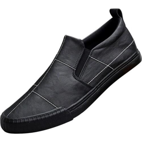 2020 New Mens Loafer Shoes Fashion Joker Vulcanize Shoe Spring/Autumn Slip-On Designer Sneaker Flats