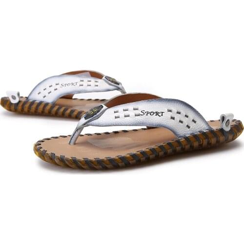 Sandalet rubber sandalia herren men sandal cuero ete 2020 homme verano sandalen roman man sandalle sandals-men cuir genuino de