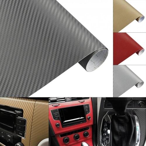 30 x 127 CM 3D PVC Carbon Fiber Any Clipping Thickening Decoration Stickers for Car / Motorcycle / Electronic Product / Home