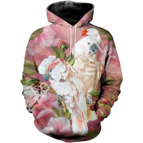 Tessffel animal New Fashion Harajuku casual 3D Printed Hoodie/Sweatshirt/Jacket Mens Womens hiphop parrot bird style-3