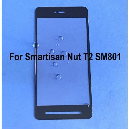 New For Smartisan NutT2 T2 T 2 SM801 Front Outer Glass Lens Touch Screen Panel Cover Front Screen Replacement Without Flex