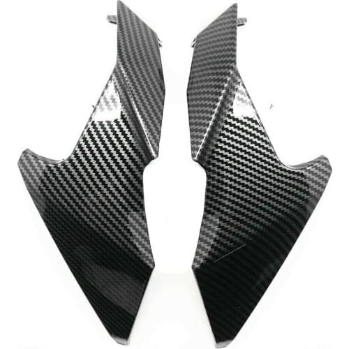 Carbon Fiber Pattern Side Nose Headlight Cover Trim Fairing for KAWASAKI Z 400 2018-2020