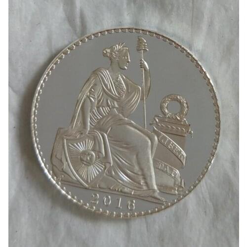 Peruvian Liberty 35mm Commemorative Silver Plated Coin Souvenir Challenge Collectible Coins Collection Art Craft
