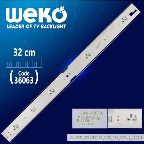 SAMSUNG _ 2015 ARC430 _ 3228 _ R04 _ REV1.0 _ 150716 - LM41-00173A - 37.2 CM 4 LED COPPER IN-KIND WITH FR4 34729