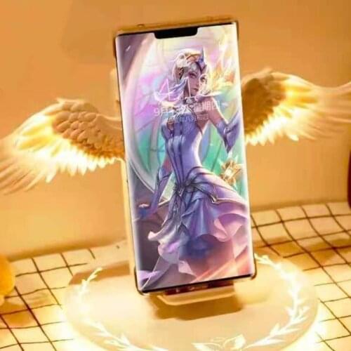Led Angel Wing Wireless Charger 10W Fast Charge, Common To All Models That Support Wireless Charging Birthday Present 2021 New