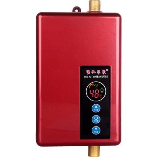 5500W 220V Intelligent constant temperature Instant LED display electric water heater