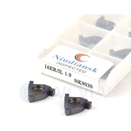 16ER/IL 0.8/0.9/1/1.1/1.2/1.3/1.4/1.5/1.6/1.7/1.8/1.9 NK9030 CNC Lathe Thread Carbide Inserts Paperback Cut Circlip Groove Blade