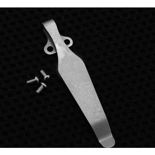 1 Piece Top Quality Blank Design TC4 Titanium Pocket Knife Clip Kydex Back Clips Waist Clips for Folding Knife