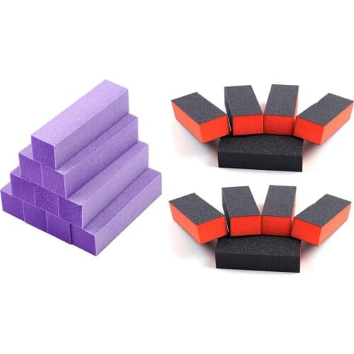 10x Buffing Sanding Buffer Block Files Acrylic Pedicure Manicure Nail Art Tip
