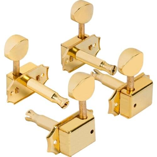 4PCS Nickel-Plated 2R2L Tuning Pegs Machine Heads Keys For Uku Ukulele Accs