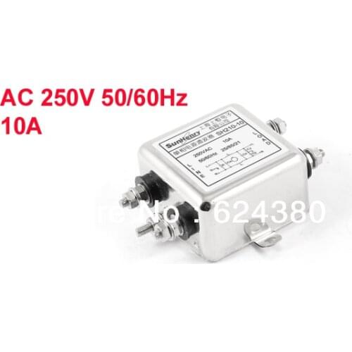 AC 250V 10A 50/60Hz Noise Suppressor Power Single Phase EMI Filter SH210-20A