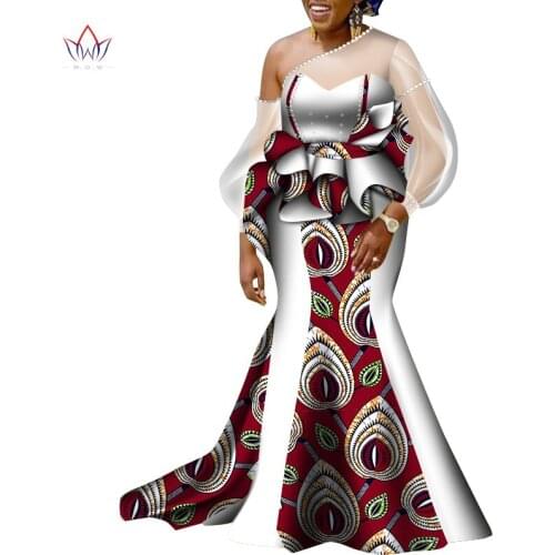 Bintarealwax African Sets for Women Dashik Private Custom Traditional African Clothing Plus Size Sexy African Skirt Set WY8500
