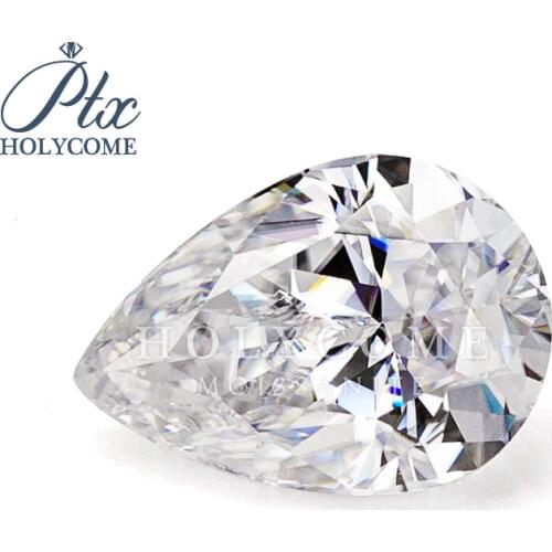 Moissanite Diamond Tester, 7x11mm, D, VVS1, Pear Cut, Loose stone Manufacturer, Factory Supply GRA