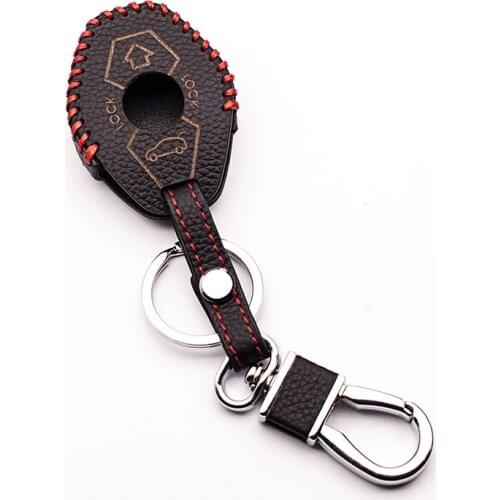 Car 100% leather key case car-covers For BMW E38 E39 E46 E53 E60 / E63 61/64 E83 E85 / 86 2 buttons car key case car accessories