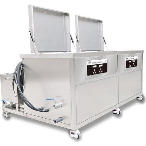 Engine Block Ultrasonic Cleaner Bath Two Grooves Rinse Filtration Drying Medical Glassware Mold Ultrasound Cleaning Industrial