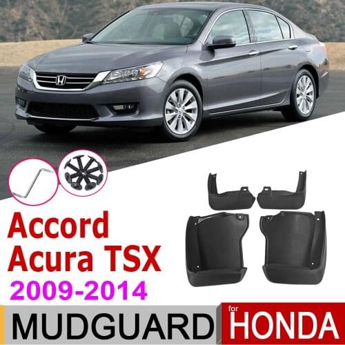 Mudflap For Honda Accord Euro Acura TSX 2014~2009 Fender Mud Guard Flap Splash Flaps Mudguard Accessories 2013 2012 2011 2010