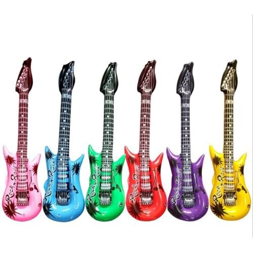 Childrens Inflatable Instrument Toy PVC Inflatable Guitar Childrens Stage Inflatable Microphone Inflatable Toys gift for kids