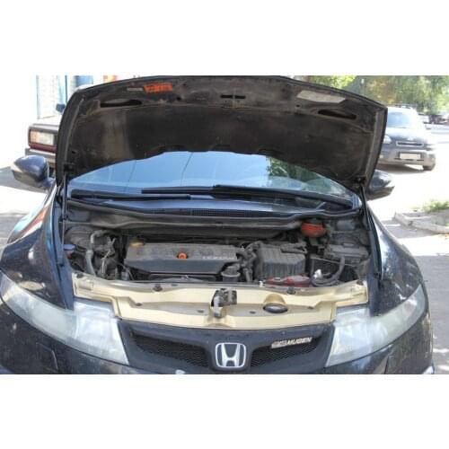 For Honda Civic FN FK hatchback 2005-2011 Front Bonnet Hood Modify Gas Struts Carbon Fiber Spring Damper Lift Support Absorber