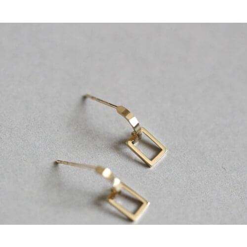 Grilgold custom semi-circular rectangular frame pure 9K GOLD glossy board personalized design ins style geometry Japan and South