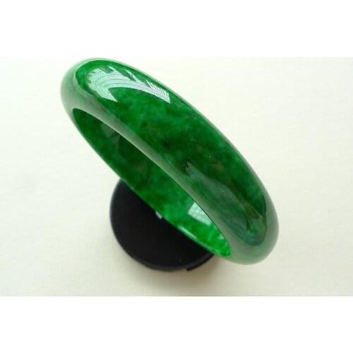 Fine jewelry handmade Natural Genuine full-color yu dry blue iron dragon jade Bracelet