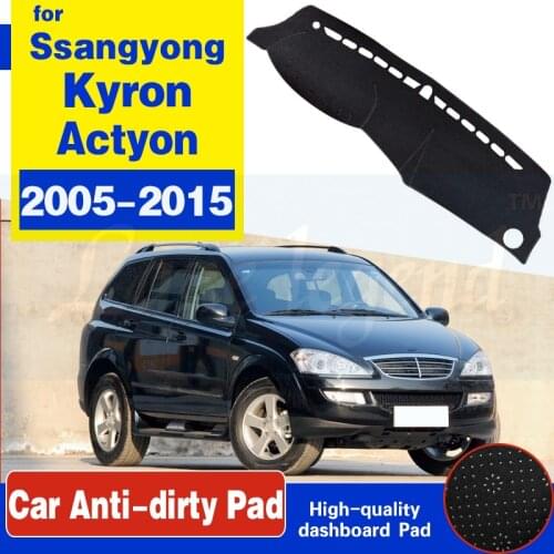 Car Dashboard Cover Dashmat For Ssangyong Kyron 2005-2015 for Actyon 05-10 Auto Inner Sun Shade Dash Board Mat Cover Pad Carpe