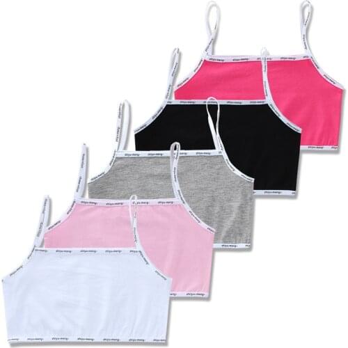 Teenager Girls camisole baby girls tops dancing clothes child tank girls underwear tank tops traning bras girls underwear