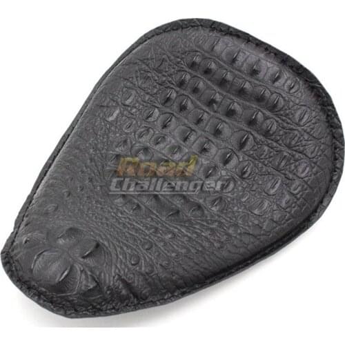 Motorcycle Brown/Black Motorcycle crocodile pattern Solo Seat for Harley For Honda For Yamaha Sole Seat New Universal
