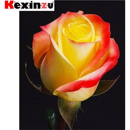 Kexinzu Full 5D DIY Square/ Round Diamond Painting"Flower Scenery" 3D Embroidery Cross Stitch Mosaic diamondpainting Gift