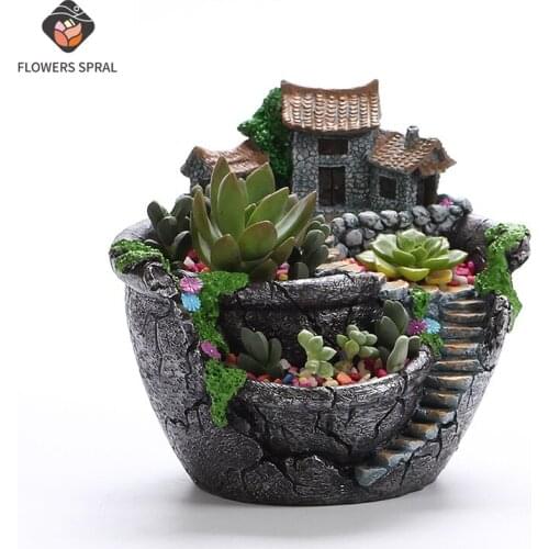 New Creative Flower Pots Home Gardening Small Sky Garden Succulent Platter Flower Pots Home Decoration Garden Flower Pots
