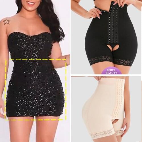 New Control Panties High Waist Butt Lifter Waist Trainer Shapewear Girdle Open Crotch pants Belly Slimming Body Shaper Underwear