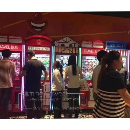 NYST Hot Selling Amusement Machine Token Coin Operated Doll Toys Cranes Claw Arcade Game Machine For Game Center