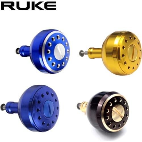 RUKE Fishing Handle Knob for Spinning Wheel Type, Machined Metal Fishing Reel Handle Knobs Bait Casting Spinning Reels Accessory
