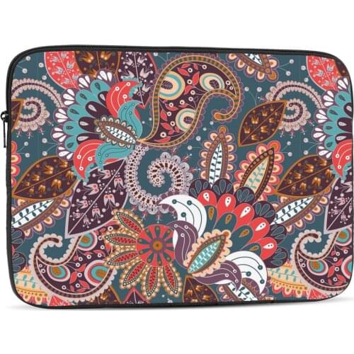 Vintage Floral Laptop Bag Case For Macbook Air Pro 11 12 13 14 15 15.6 Xiaomi Lenovo Asus Acer Dell HP Notebook Sleeve 17 Inch