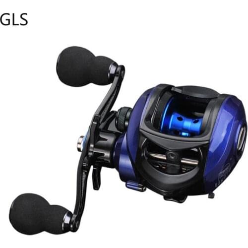 GLS High Quality And Durable Baitcasting Fishing Reel Gear Ratio 7.2:1 High Speed Metal Rocker Fishing Reel