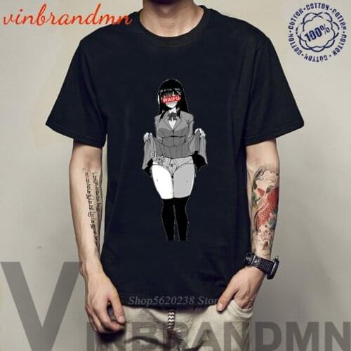 Waifu Material T Shirts No Hero Academia Tee Shirt Tshirt Harajuku Waifu Senpai T Shirt Ahegao Shirt Hentai Anime Waifu Tee Tops