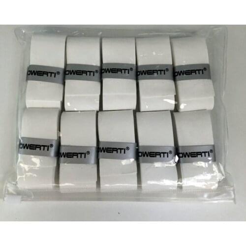 Powerti 10PCS Tennis Overgrip 0.6mm PU Thin Grips Dry Badminton Grip Tapes Shock-Absorbing Elasticity and Abrasion Resistance