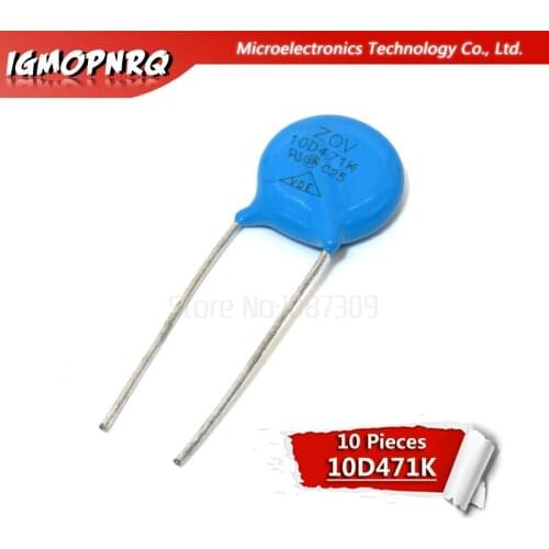 10pcs varistor 10D471K 470V piezoresistor 10D471