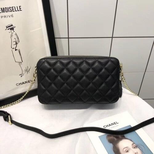 OUSSON 2021 New Design Leather Small Square Clutchesd Bag Fashion Wristlets Bag Multifunctional Handbag Bag For Women