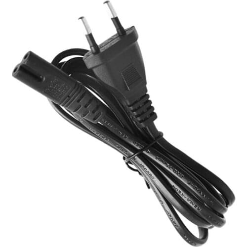 8 DC Plug Charger Cable Lead Cord 1.5M 5Ft Figure Short C7 To EU European 2-Pin Plug AC Power Cable multi charging cable